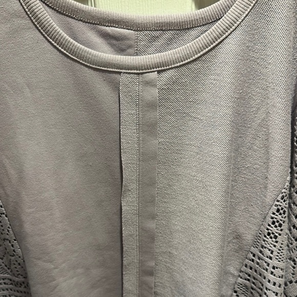 Lavender Knit Sweater with Lace Details - Picture 7 of 7